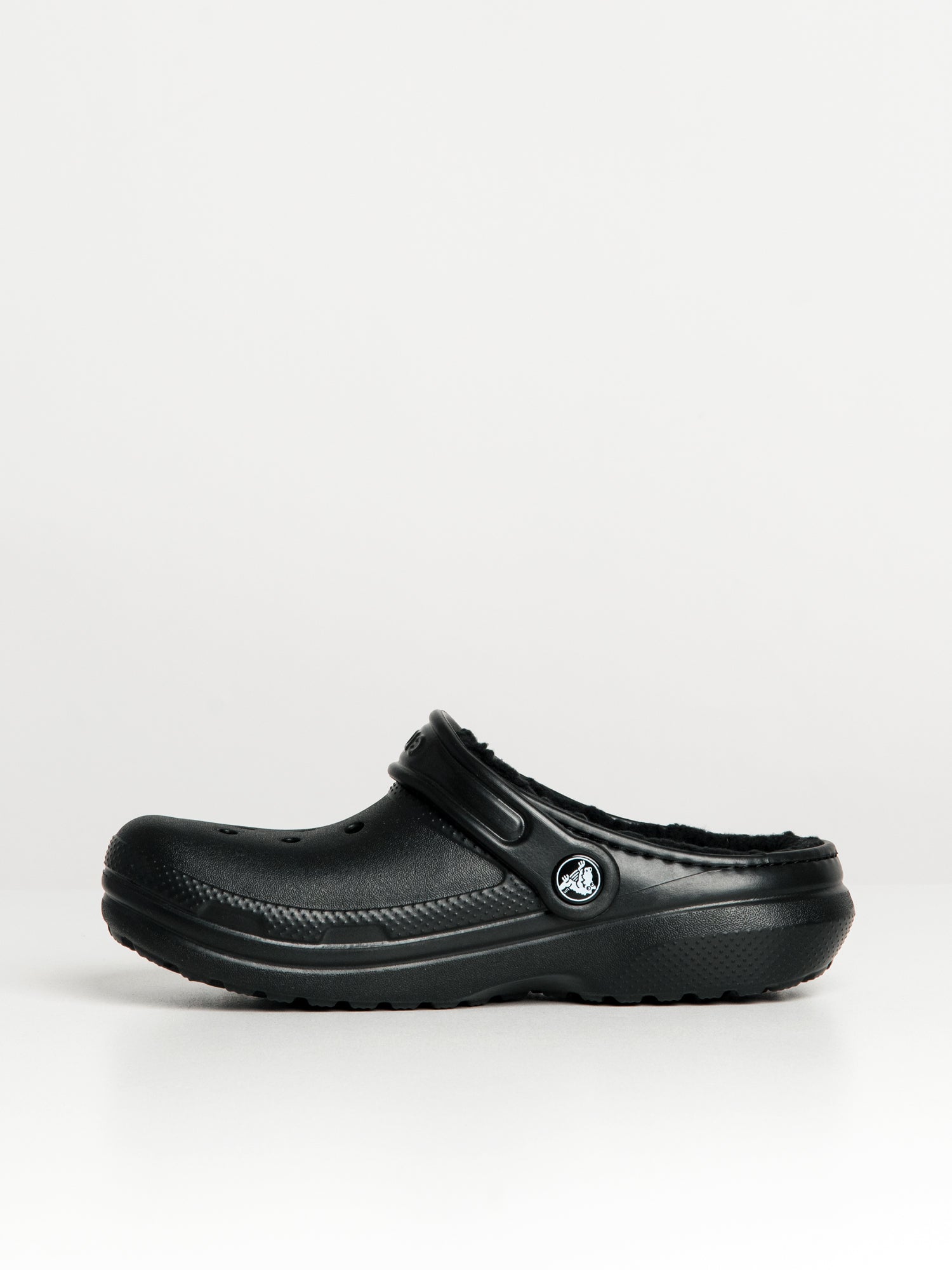 CROCS KIDS CLASSIC LINED KIDS CLOG - BLACK - Image 4