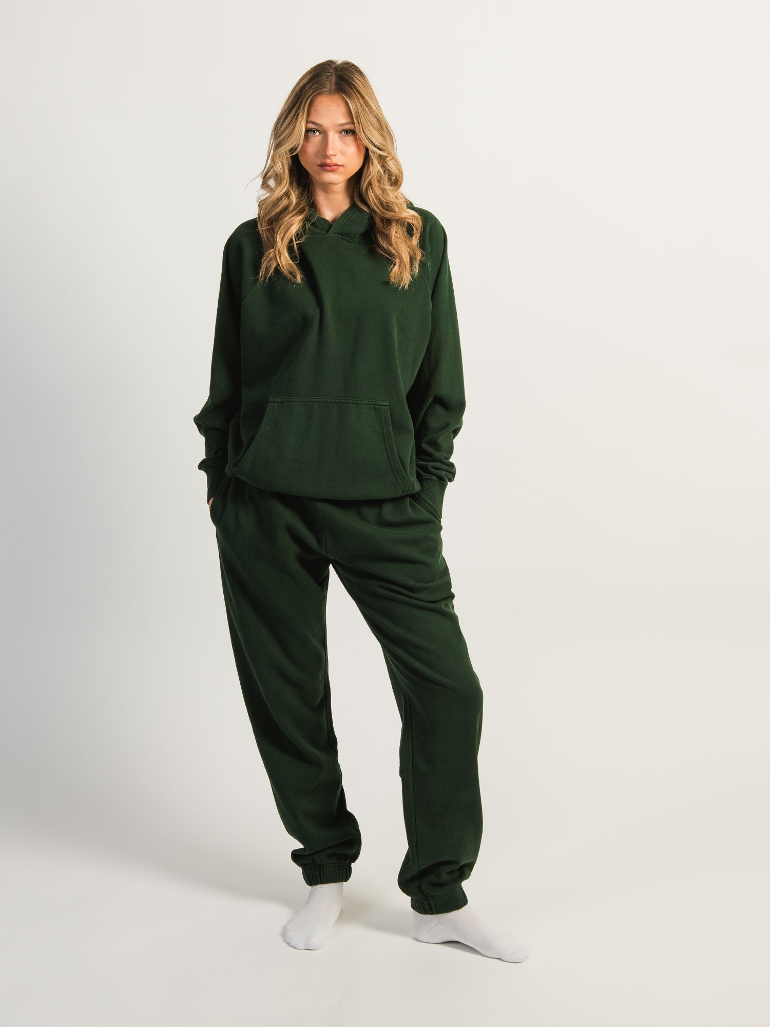 HARLOW CLOUD HOODIE - FOREST - Image 2
