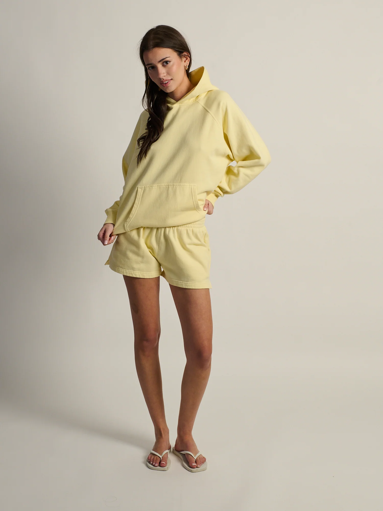 HARLOW CLOUD HOODIE - YELLOW - Image 2