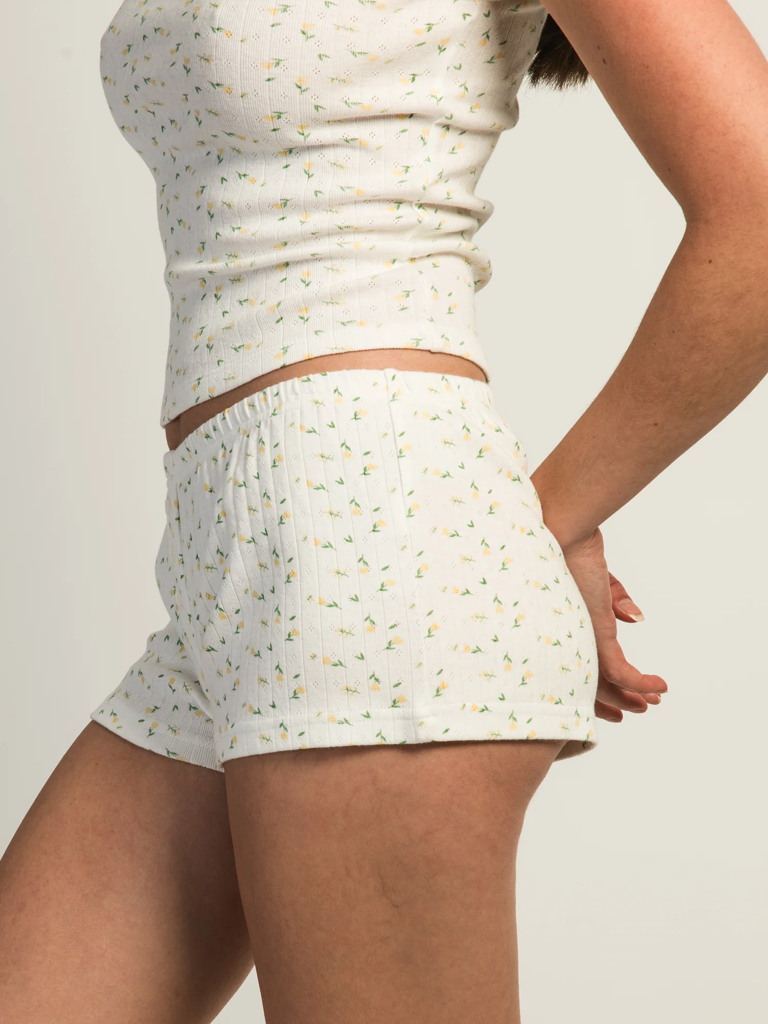 HARLOW MADELINE SHORT - WHITE/YELLOW - Image 3