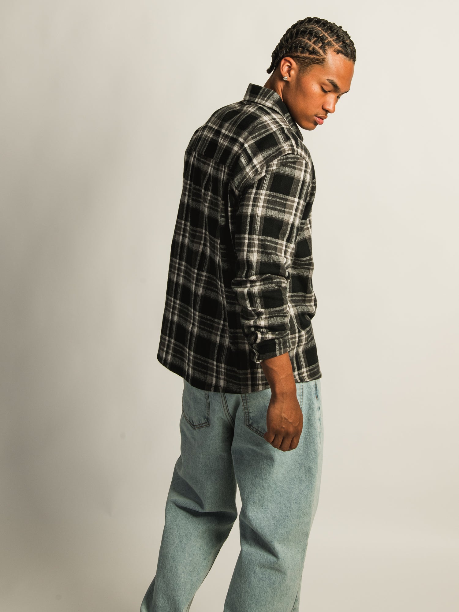 KOLBY 90S FLANNEL - BLACK - Image 7