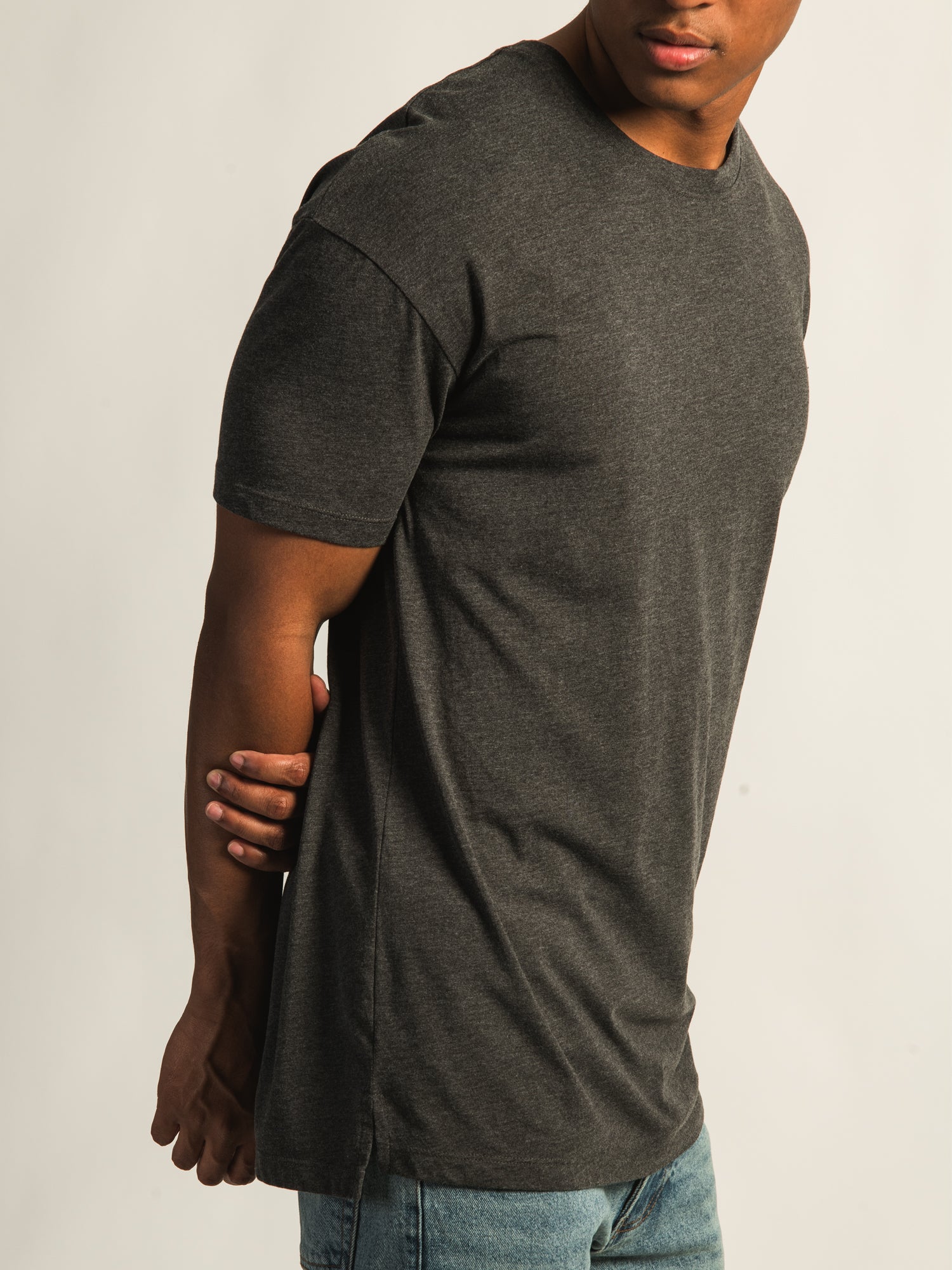 LONG FIT TEE - DARK GREY - Image 5