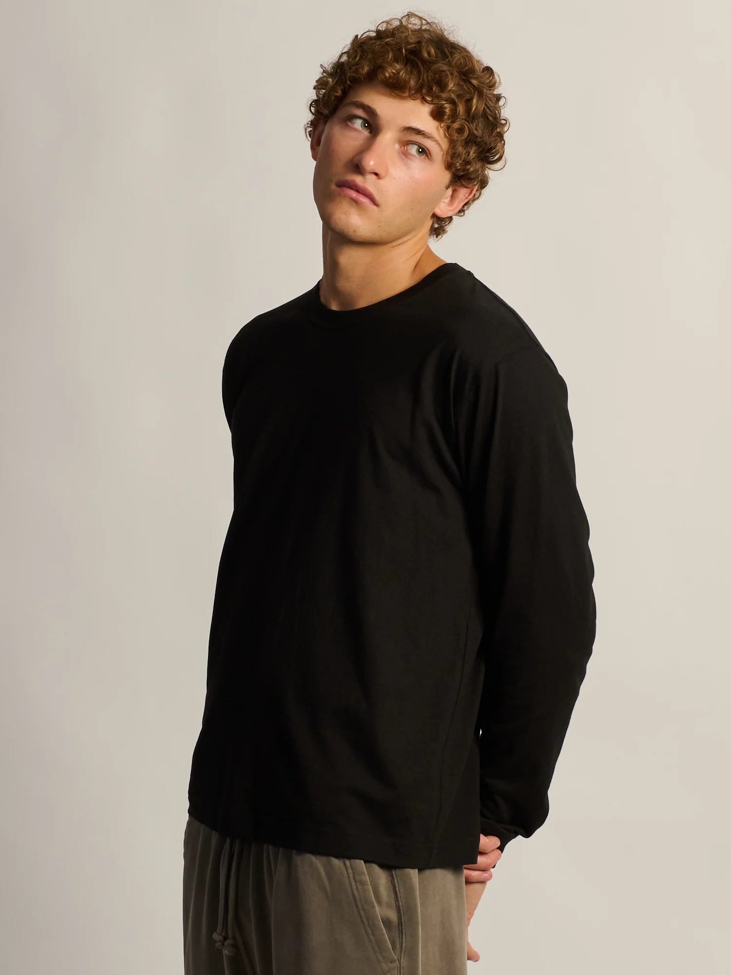 LONG SLEEVE TEE - BLACK - Image 3
