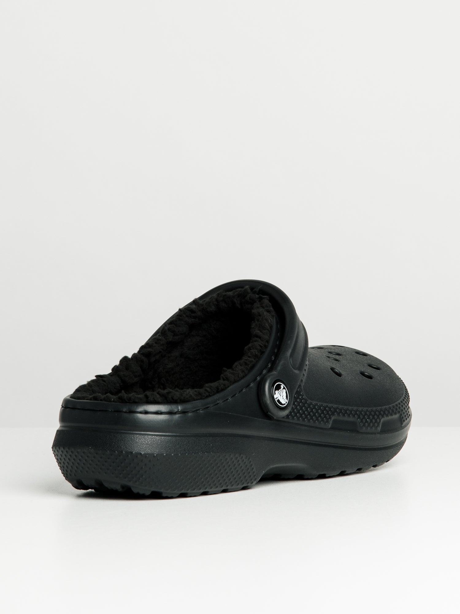MENS CROCS CLASSIC LINED CLOGS - BLACK - Image 3