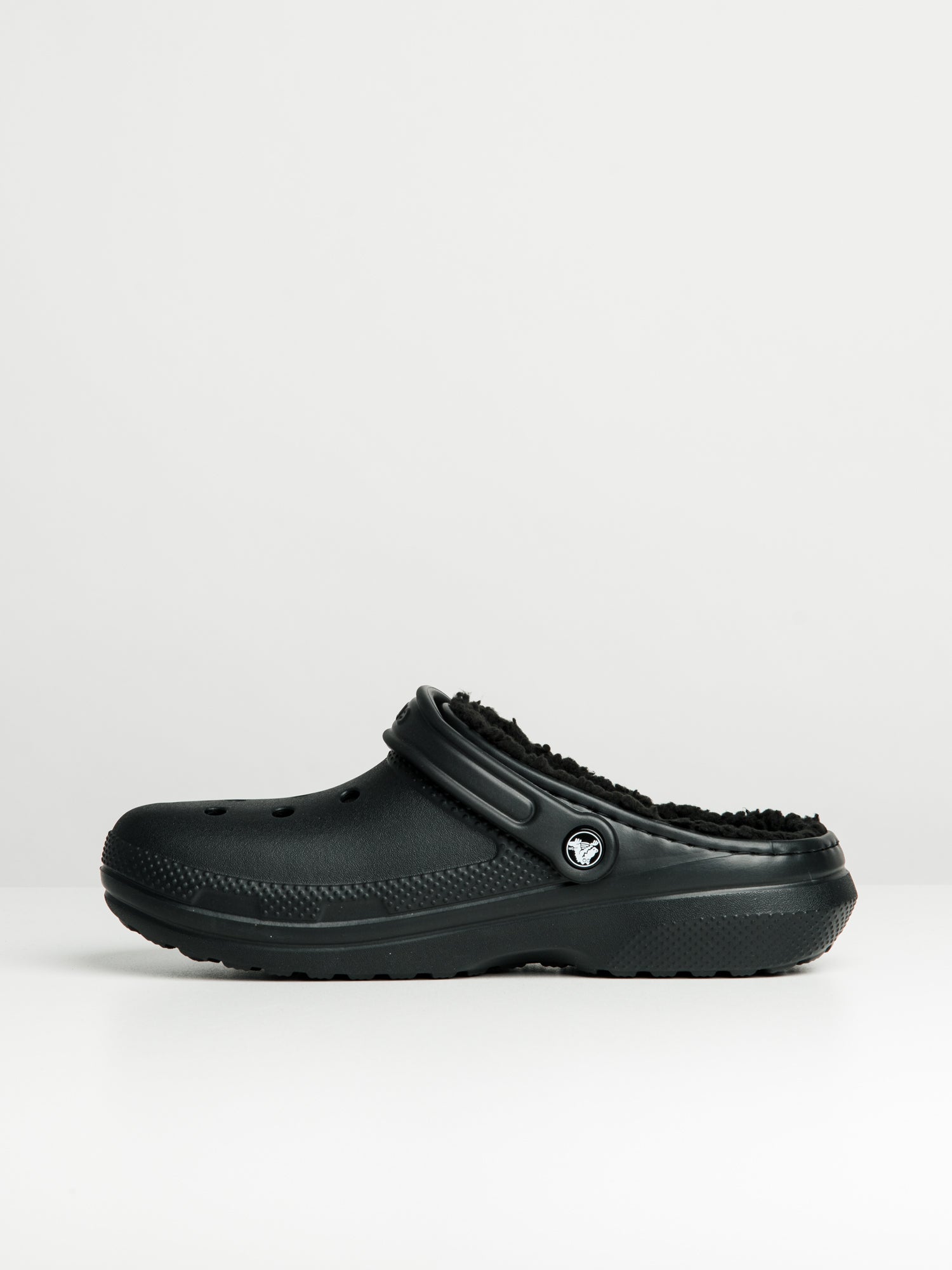 MENS CROCS CLASSIC LINED CLOGS - BLACK - Image 4