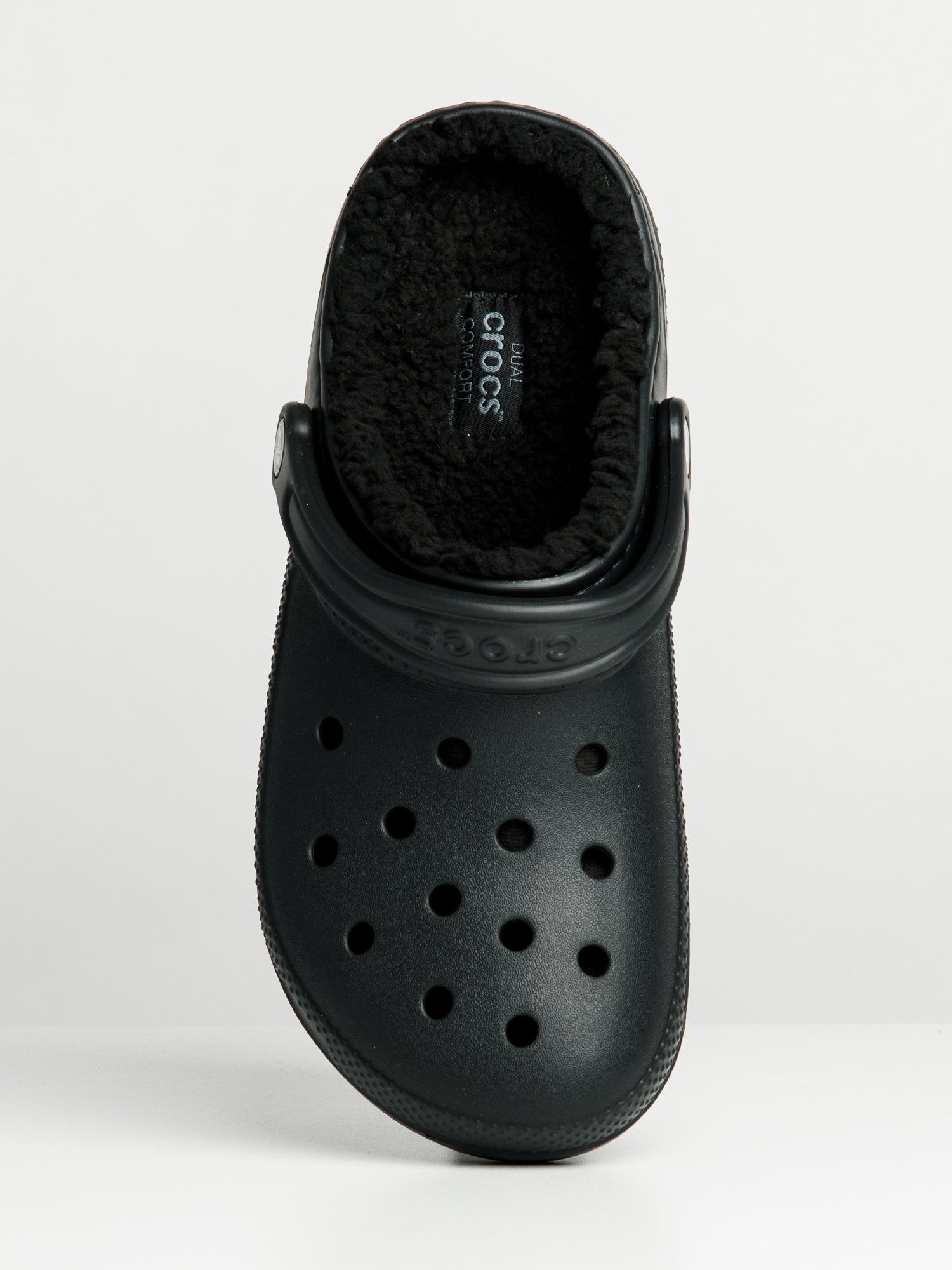 MENS CROCS CLASSIC LINED CLOGS - BLACK - Image 5