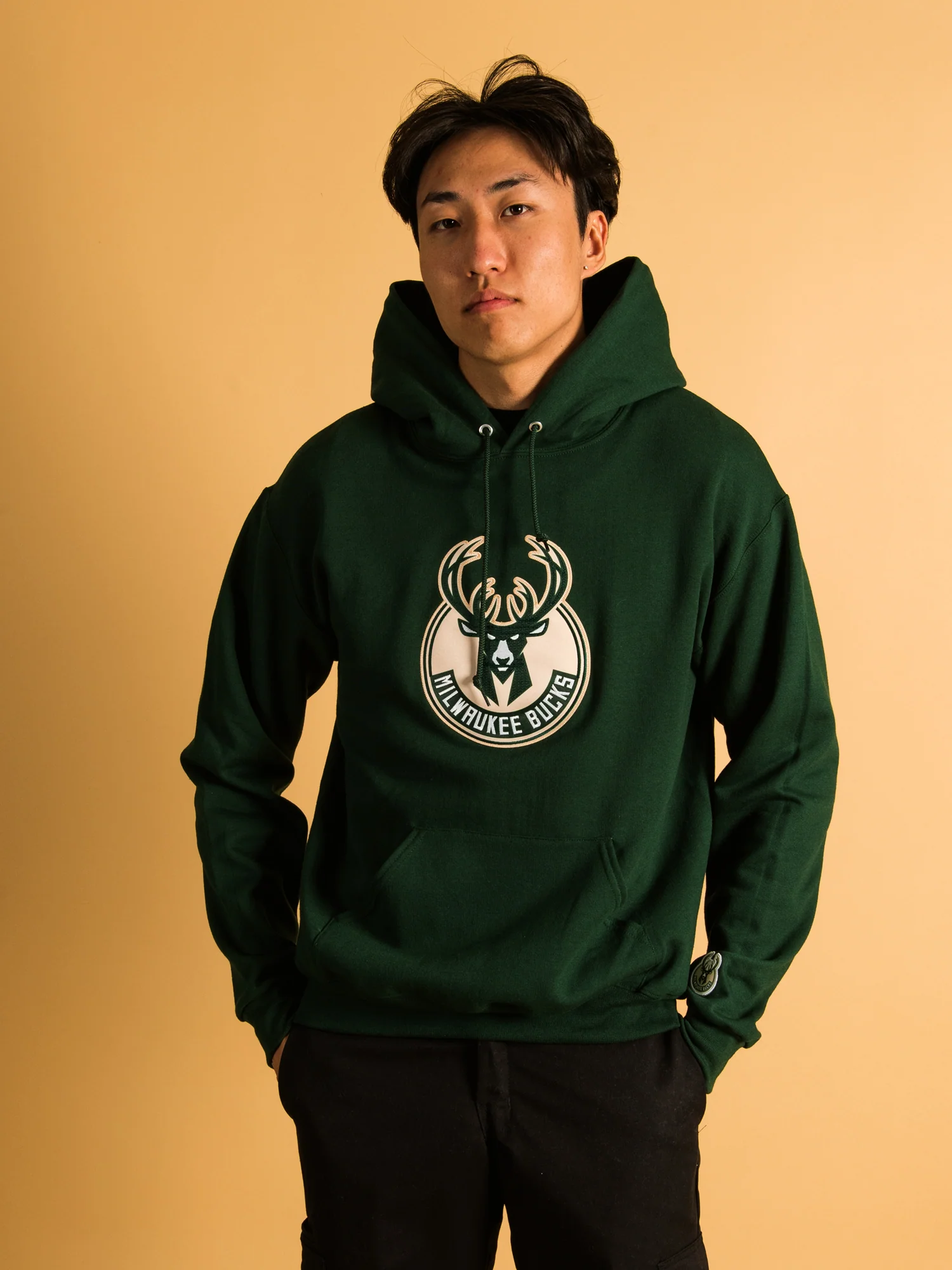 NBA MILWAUKEE BUCKS EMBROIDERED HOODIE - CLEARANCE - Image 5