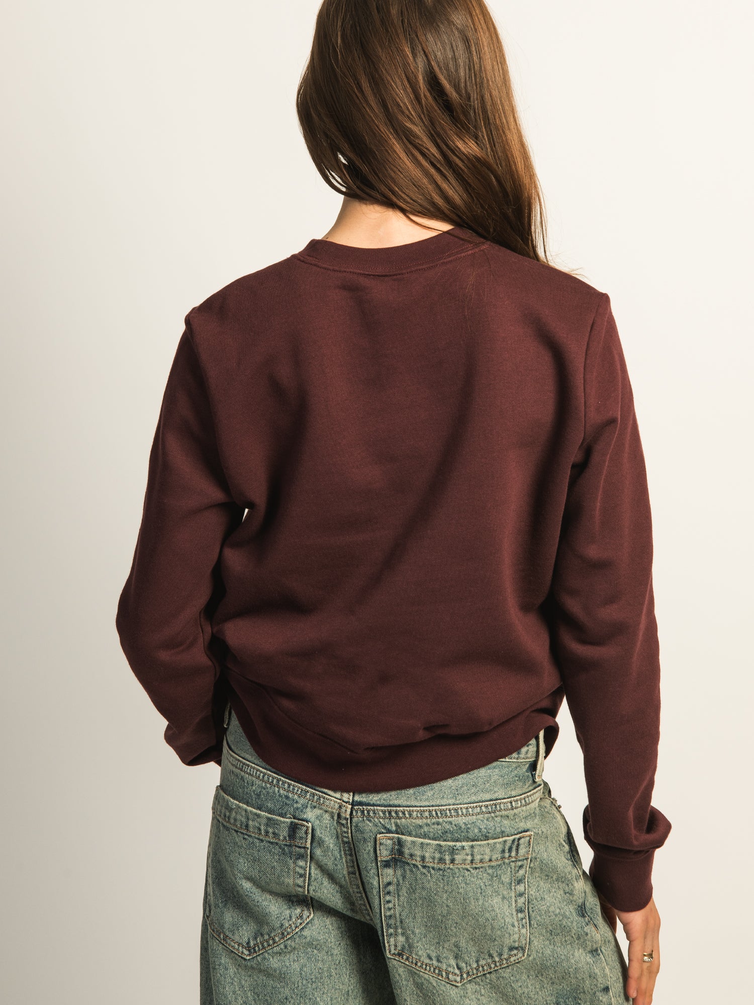 NIKE SPORTSWEAR CLUB FLEECE CREWNECK SWEATER - BURGUNDY - Image 4